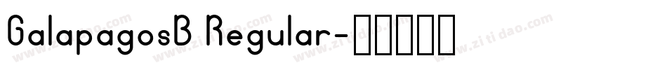 GalapagosB Regular字体转换